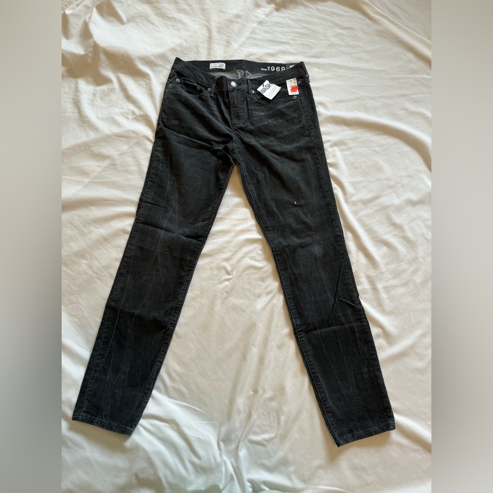 Gap Always Skinny Black cord pants